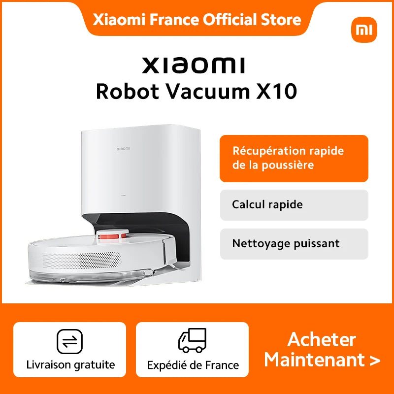 [Official] Xiaomi Robot Vacuum X10 EU | Quick dust recovery quick calculation powerful cleaning