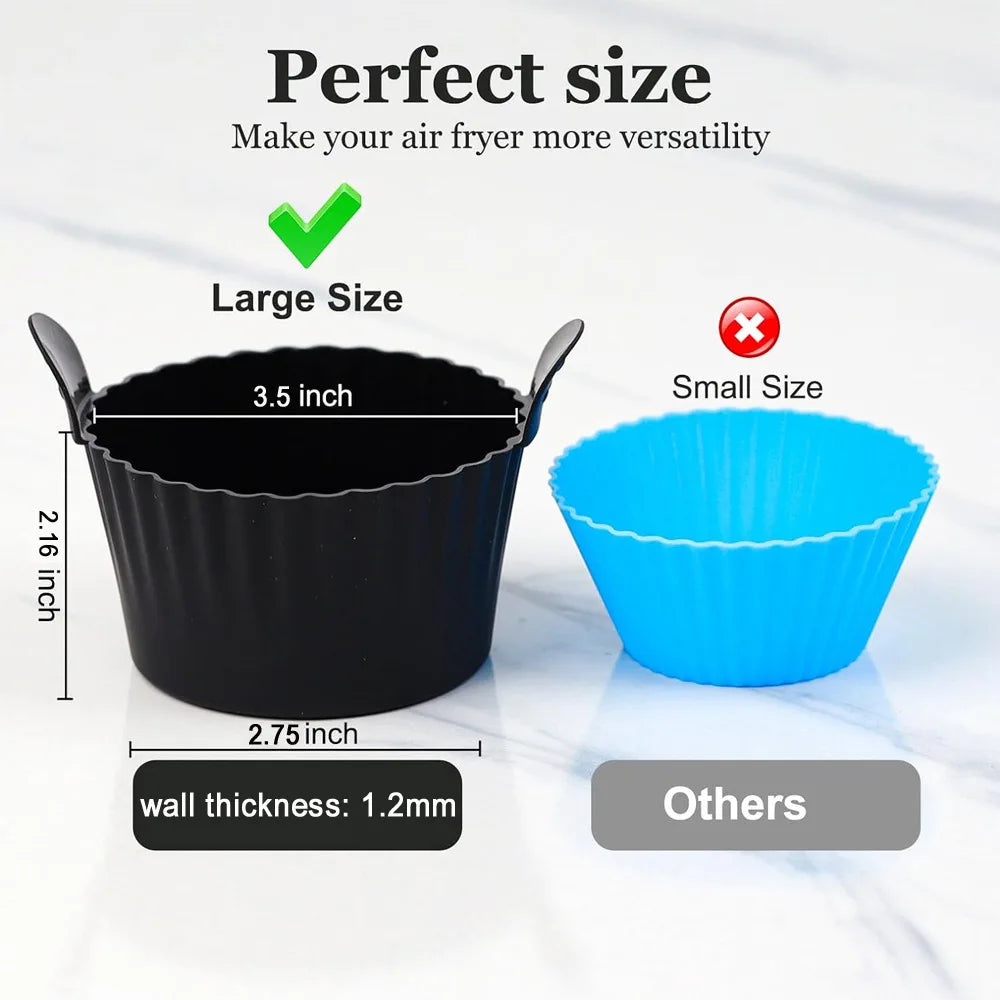 Moules silicone pour œufs et muffins — air fryer et four