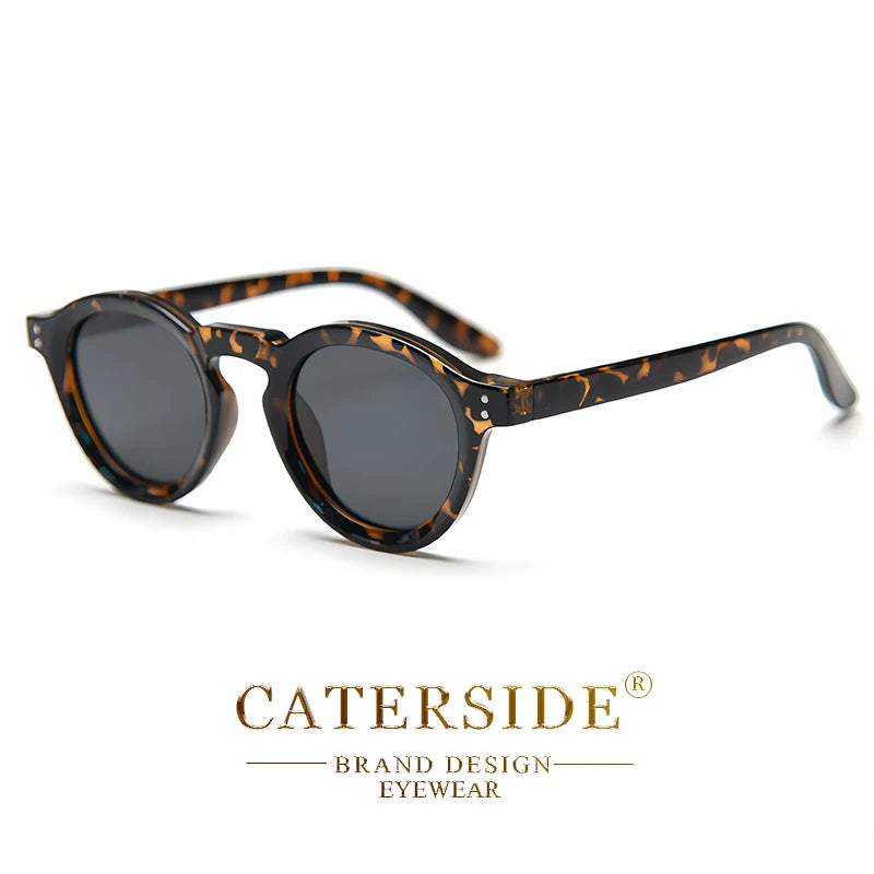 CATERSIDE Round Polarized Sunglasses Men Vintage TR90 Frame High-Quality Sun Glasses for Women Driving Fishing Eyewear UV400