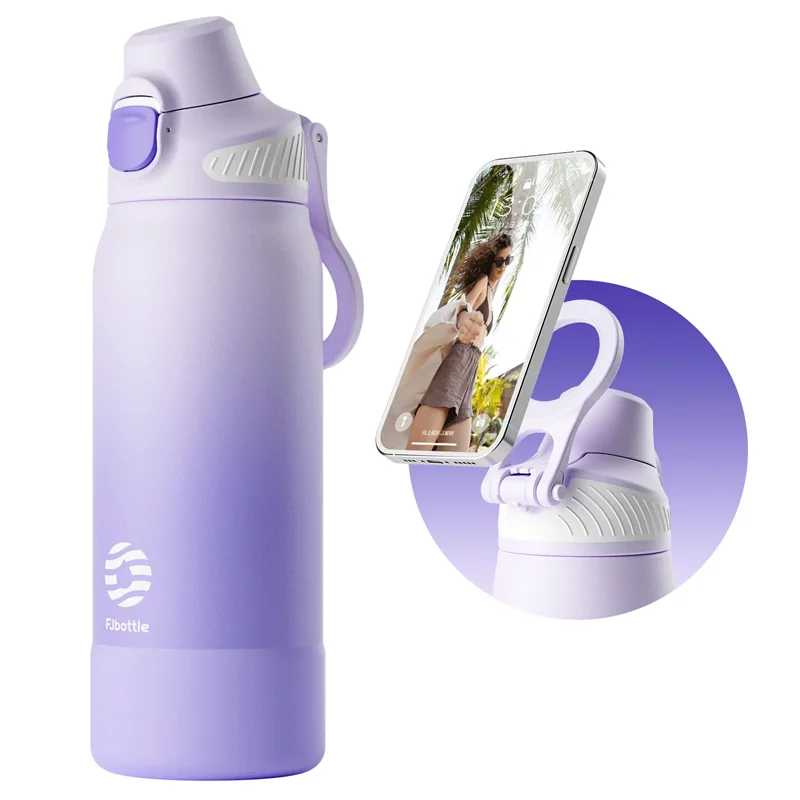 Fjbottle 600/1000ML Thermos Water bottle Magnetic Vacuum Tumbler Leakproof Outdoor Sports/Camping Insulated Cup Keep Warm Cold