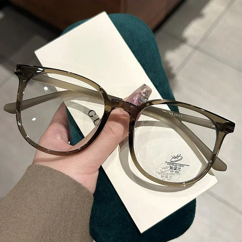 Ultralight Women Short-sighted Eyewear Unisex Round Myopia Glasses Blue Light Minus Diopter Eyeglasses Retro Clear Lens Glasses