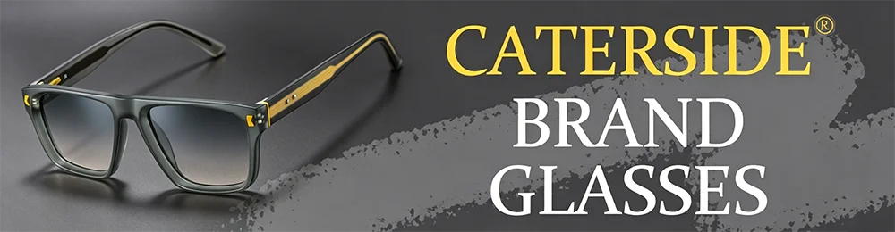 CATERSIDE Round Polarized Sunglasses Men Vintage TR90 Frame High-Quality Sun Glasses for Women Driving Fishing Eyewear UV400