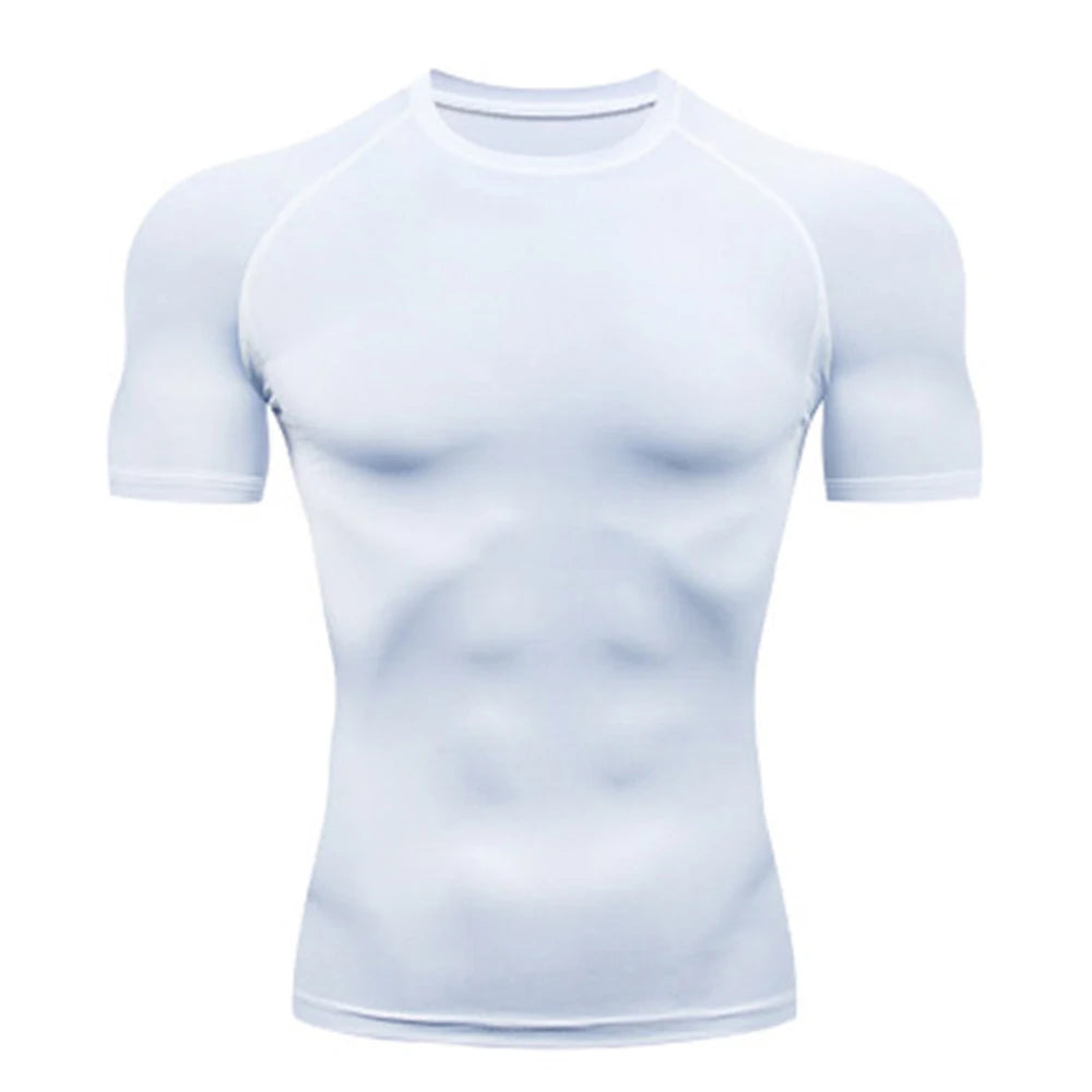Sport T Shirt Men Quick Dry Short Sleeve Sport Tee Tops Gym Fitness Compression Shirt Training Running T-Shirt Men