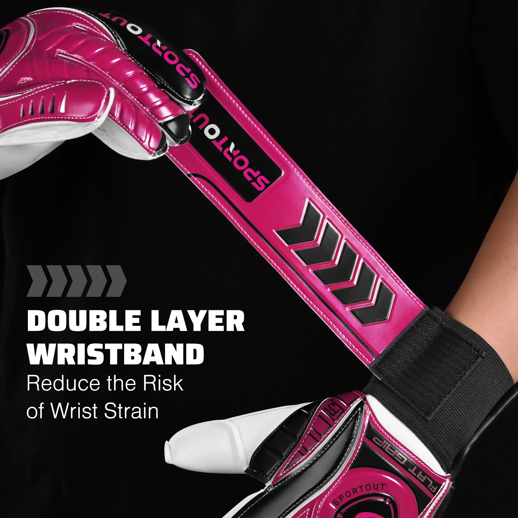 Sportout Goalkeeper Gloves, Goalkeeper Gloves, Durable Football Gloves, Breathable Football Goalkeeper Gloves