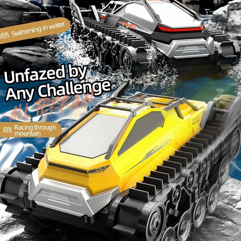 JJRC Q183 Rc Tank Car Track Remote Control Cars Off Road 2.4G Amphibious Crawler Truck Climbing Electric Model Vehicles Toys