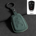 Suede Car Key Case Cover For Cadillac CT4 CT5 ATS CT6 CTS DTS XT5 Escalade ESV SRX STS XT4 Car Key Protective Shell Accessories