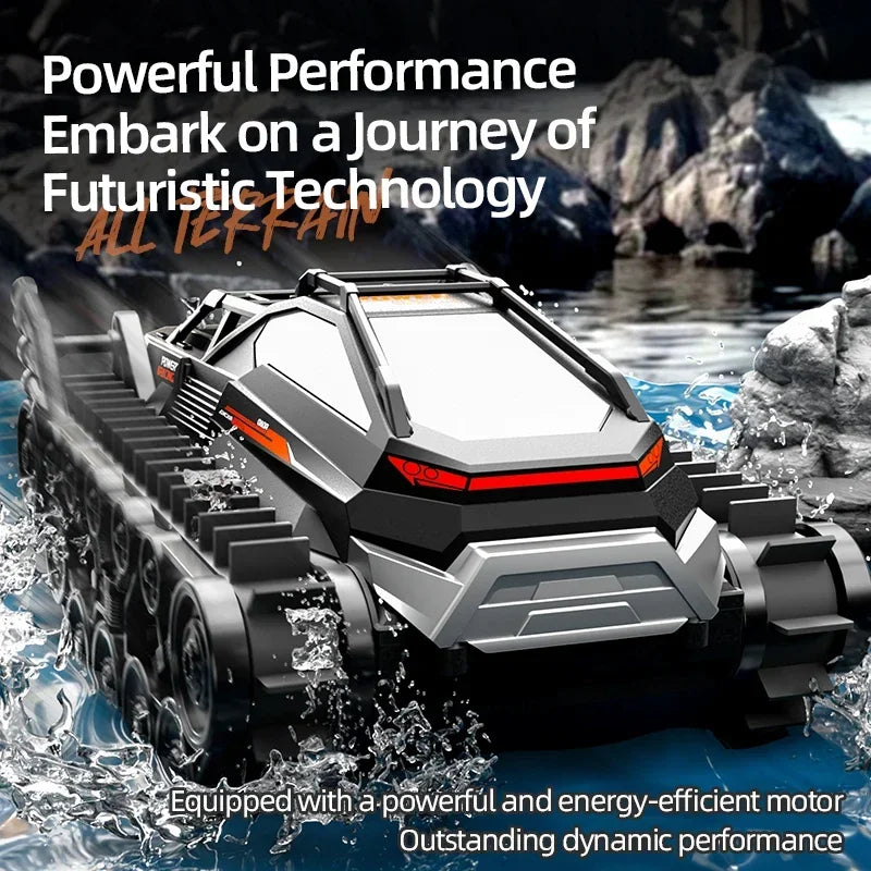 JJRC Q183 Rc Tank Car Track Remote Control Cars Off Road 2.4G Amphibious Crawler Truck Climbing Electric Model Vehicles Toys