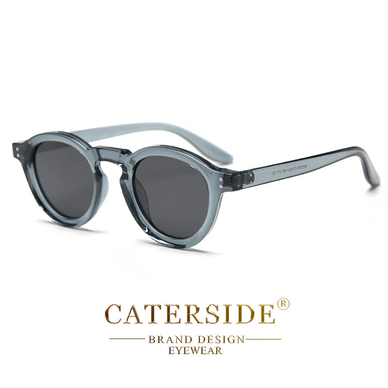 CATERSIDE Round Polarized Sunglasses Men Vintage TR90 Frame High-Quality Sun Glasses for Women Driving Fishing Eyewear UV400