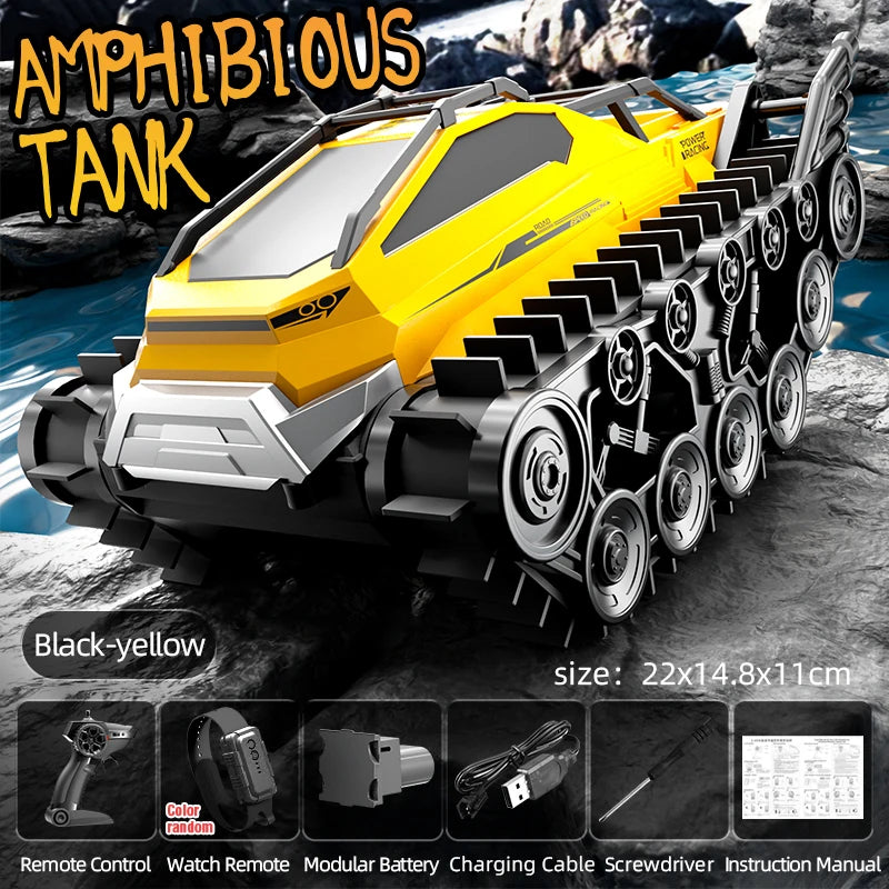 JJRC Q183 Rc Tank Car Track Remote Control Cars Off Road 2.4G Amphibious Crawler Truck Climbing Electric Model Vehicles Toys