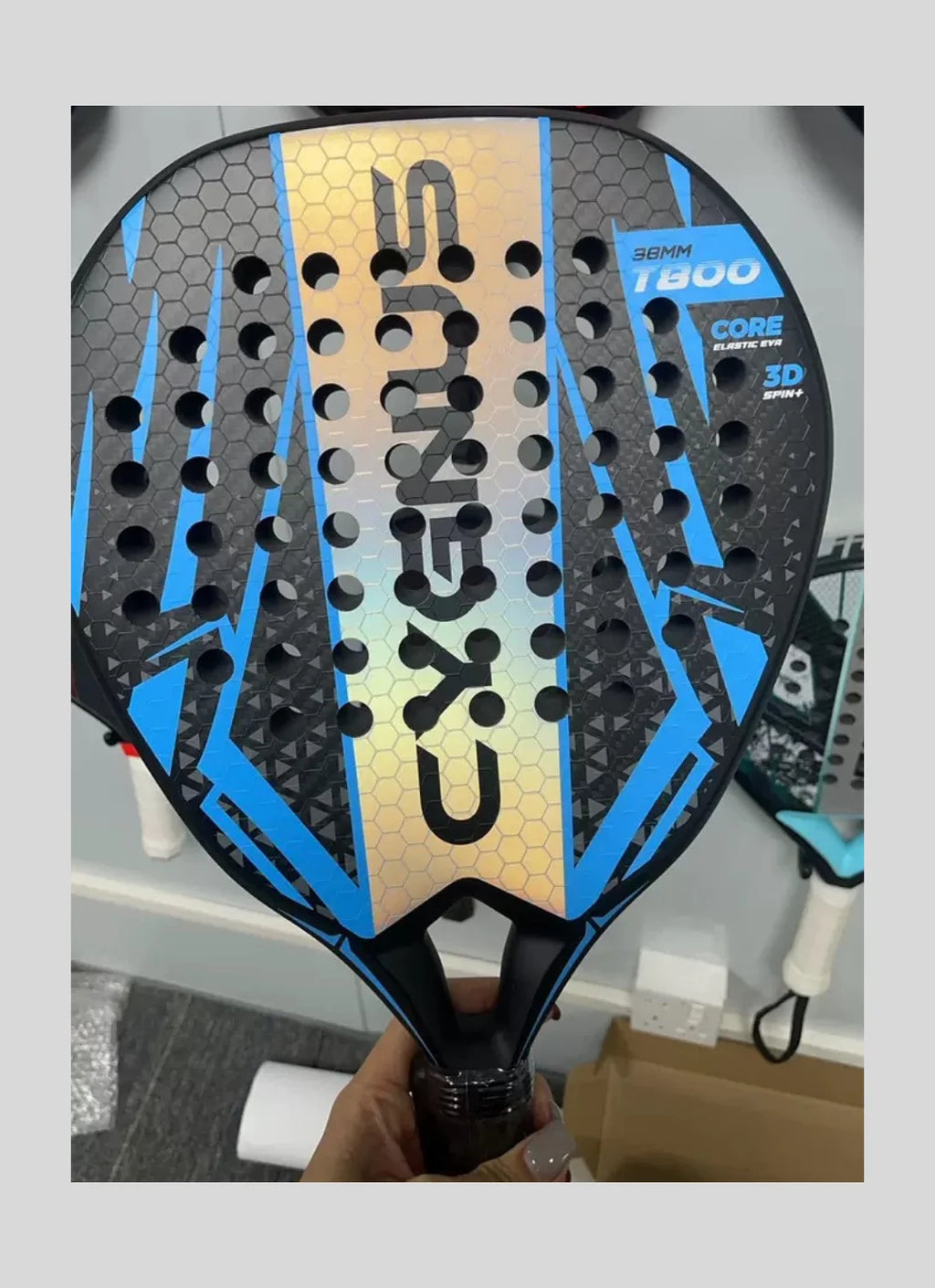 DUALE  FORCE II  3K T800 Padel Racket ,Combo Power and Control, Hybrid Padel for Intermediate and Advaced All-Court Players