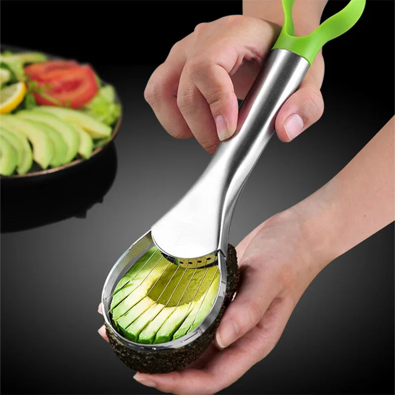 Coupe-avocat 2-en-1 en inox