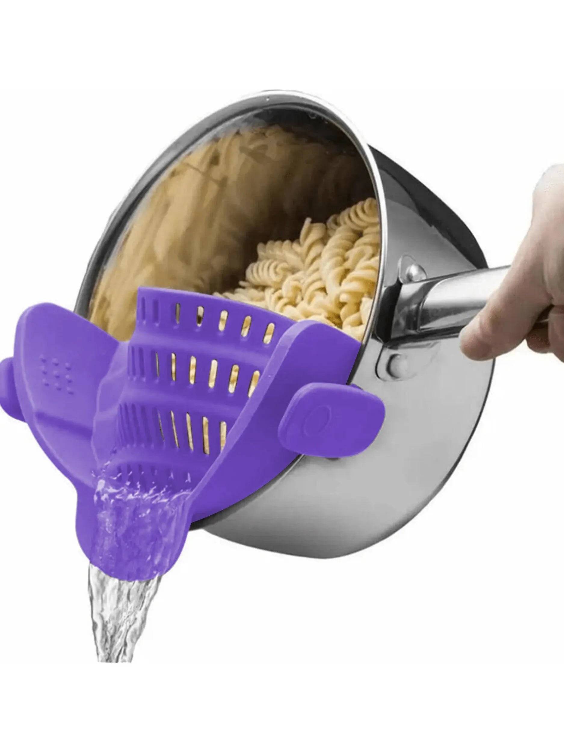Passoire clip silicone ajustable pour casseroles et saladiers