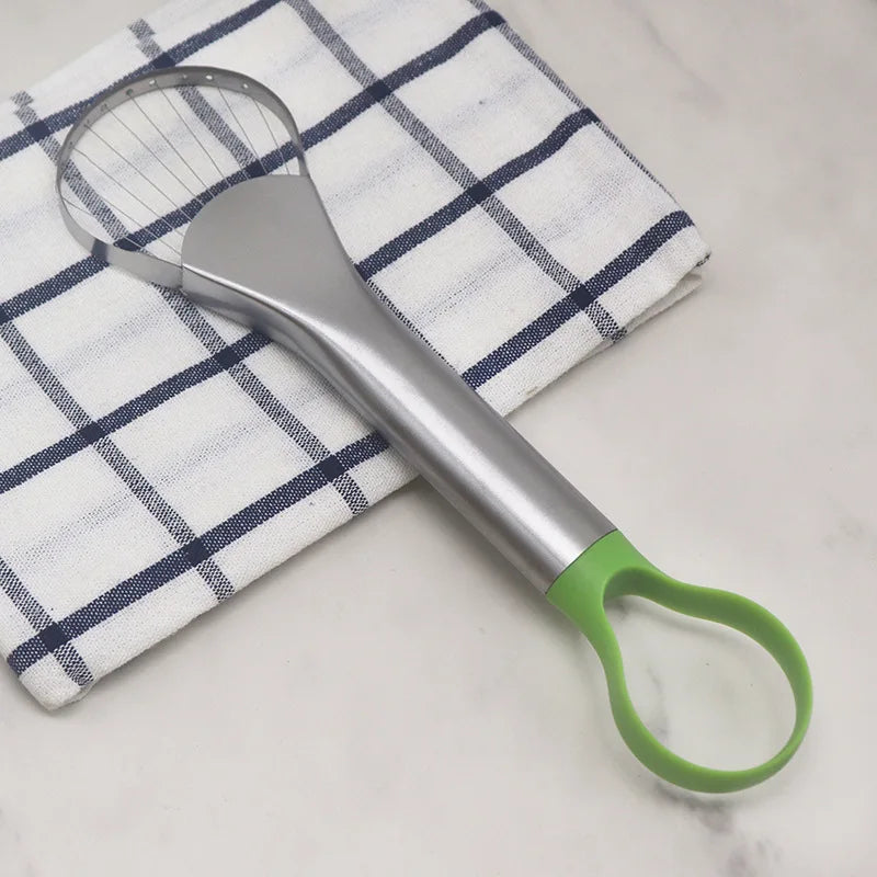 Coupe-avocat 2-en-1 en inox