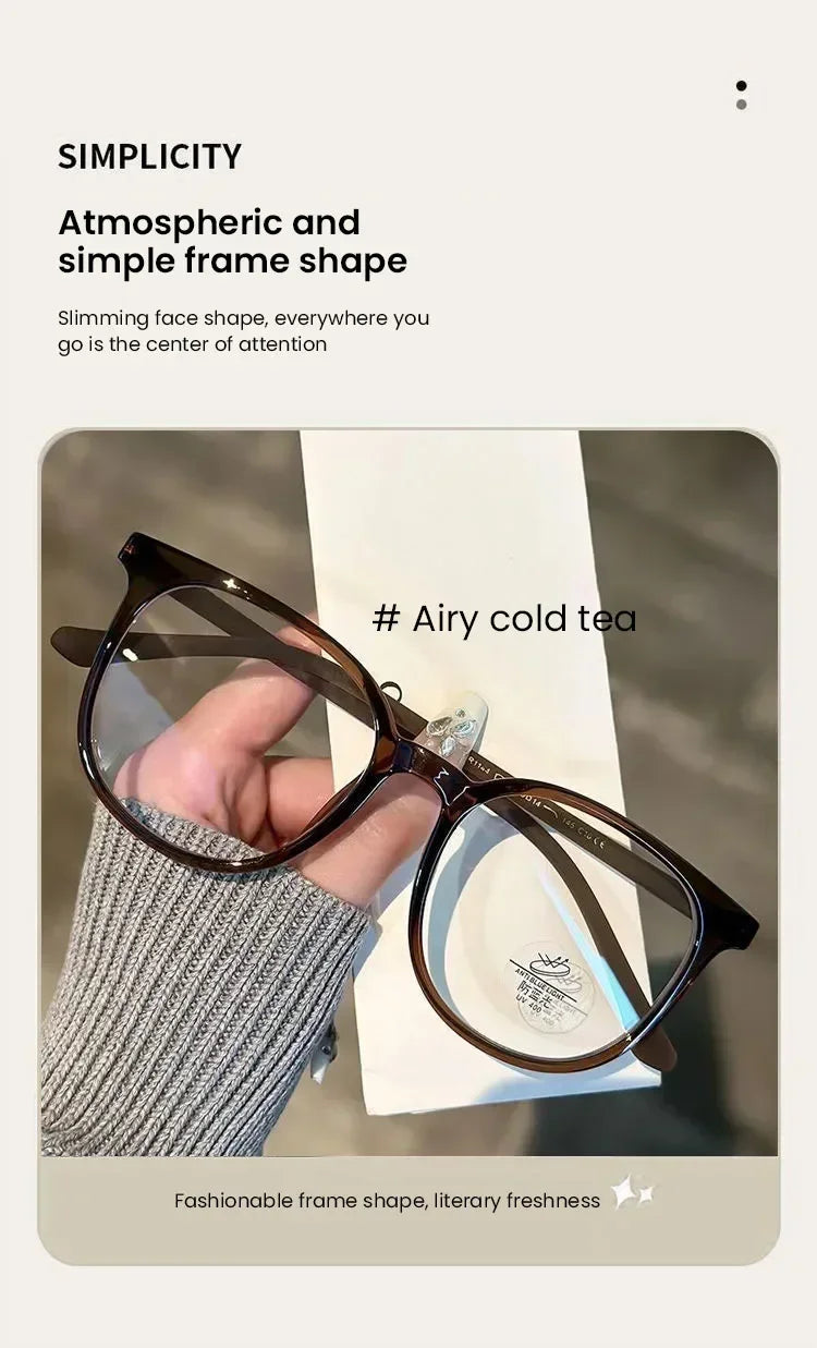 Ultralight Women Short-sighted Eyewear Unisex Round Myopia Glasses Blue Light Minus Diopter Eyeglasses Retro Clear Lens Glasses