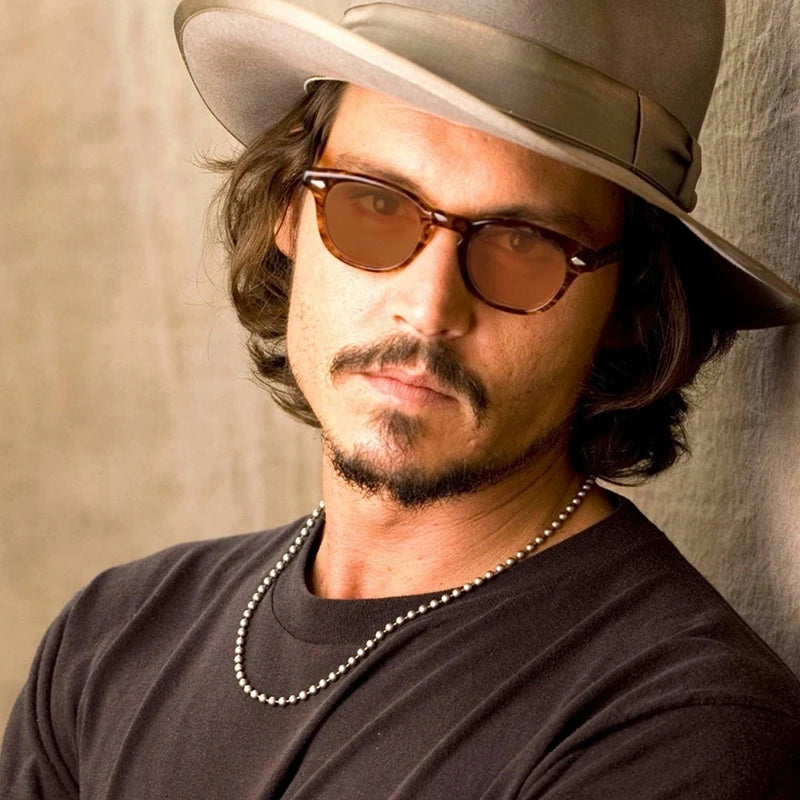 Lemtosh Sunglasses Man Johnny Depp Polarized Sun Glasses Woman Luxury Brand Vintage Acetate Frame Driver's Shade