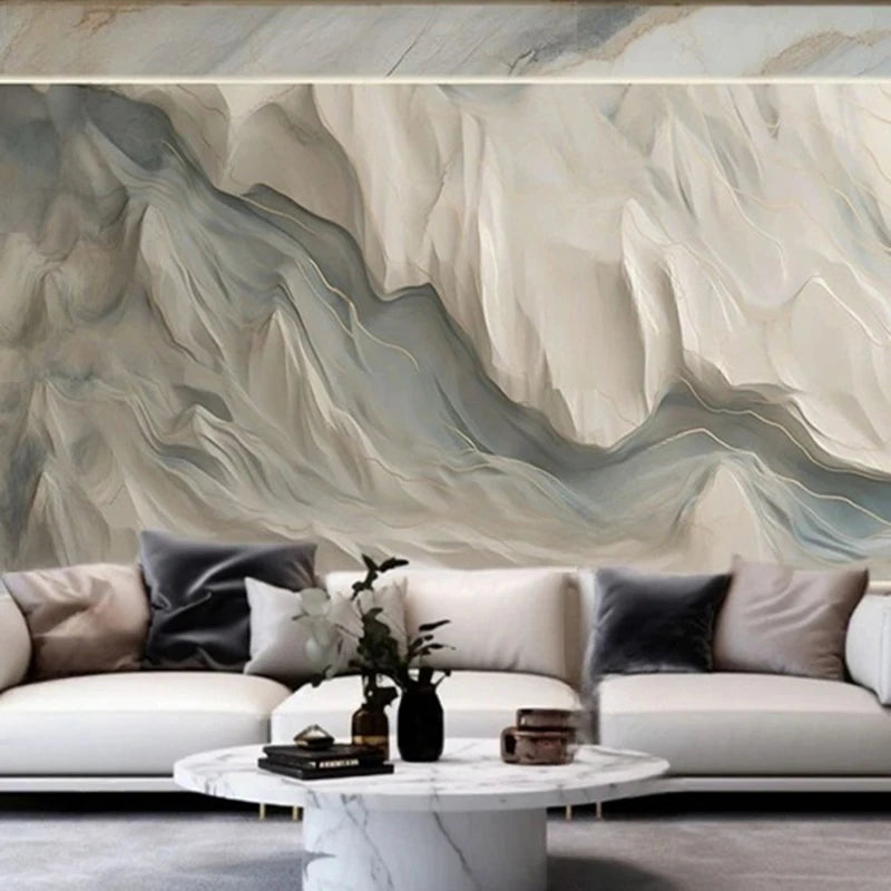 Custom Modern Abstract Line Art 3D Geometric Mural Wallpaper Wall Coverings for Living Room TV Sofa Feature Wall Interior Decor