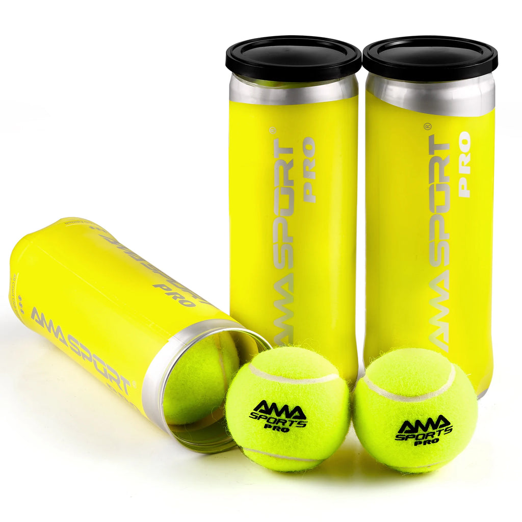 Padel Balls Pack of 3-Durable Tournament Grade Padel Balls - Optimal Bounce Padel Balls for Professional and Amateur Players