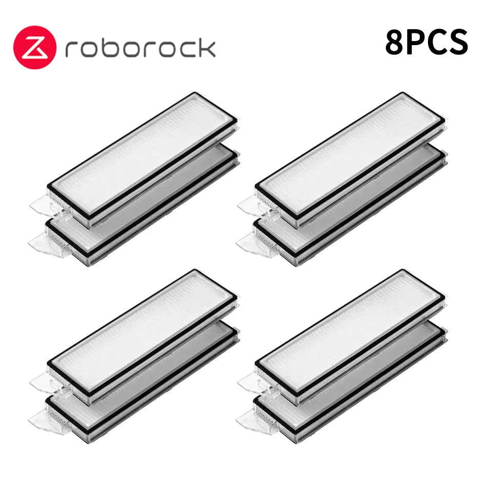 Roborock S8 MaxV Ultra Robot Vacuum Spare Parts Main Side Brushes Mop Cloths HEPA Filters Dust Bags Accessories