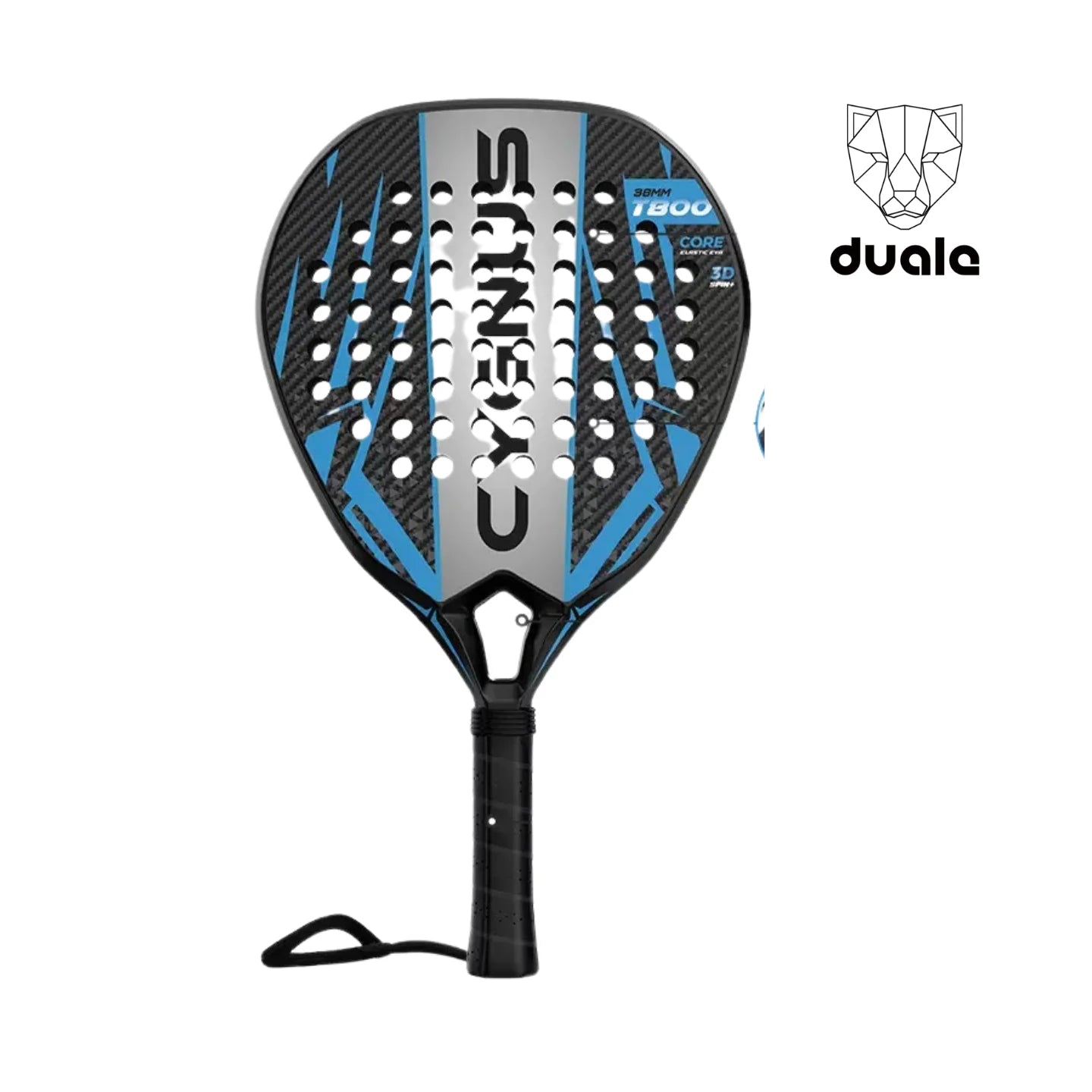 DUALE  FORCE II  3K T800 Padel Racket ,Combo Power and Control, Hybrid Padel for Intermediate and Advaced All-Court Players