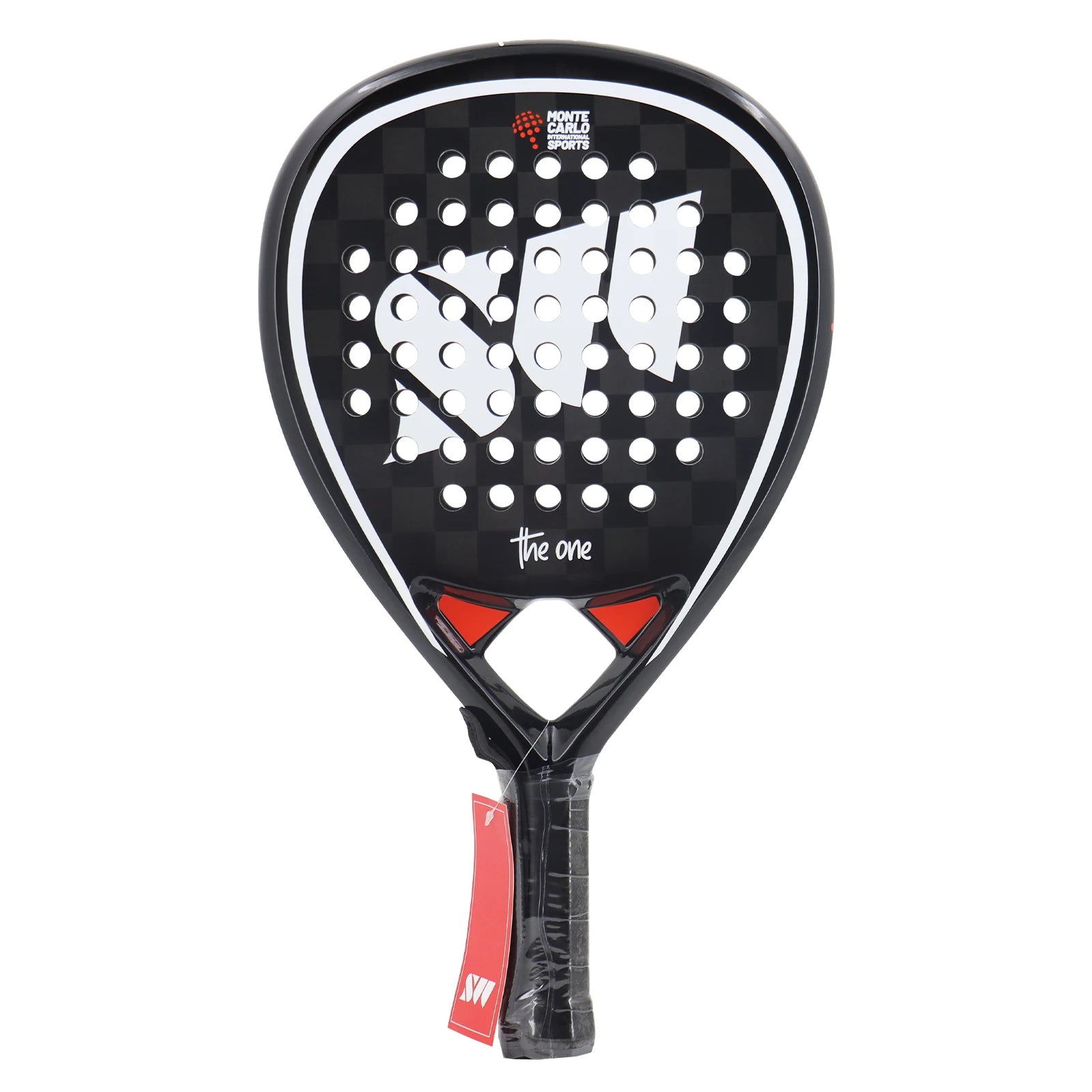 Padel Paddle 3K/18K Carbon Fiber EVA Soft Surface Teardrop Shape with Bag Round Raquette Racket