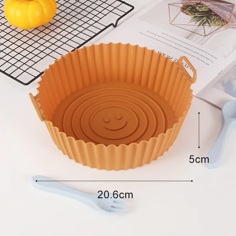 Plateau silicone réutilisable pour air fryer et four