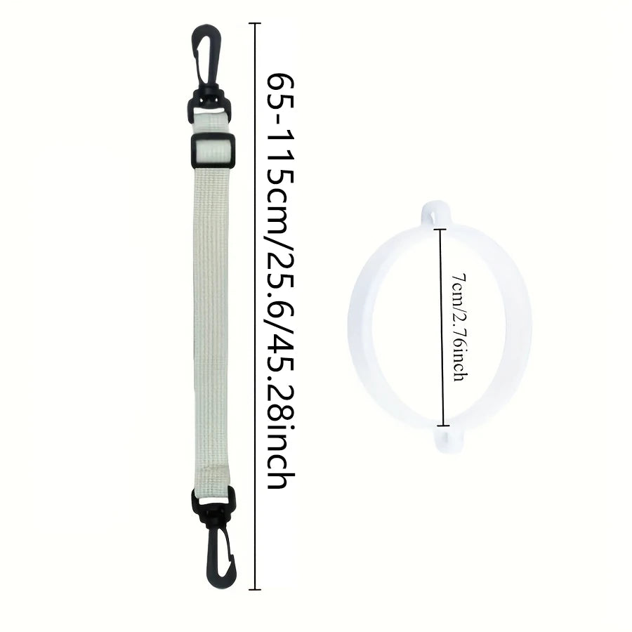 Bandoulière réglable en polyester haute qualité pour gourde, durable, compatible avec la plupart des bouteilles, idéale pour le voyage