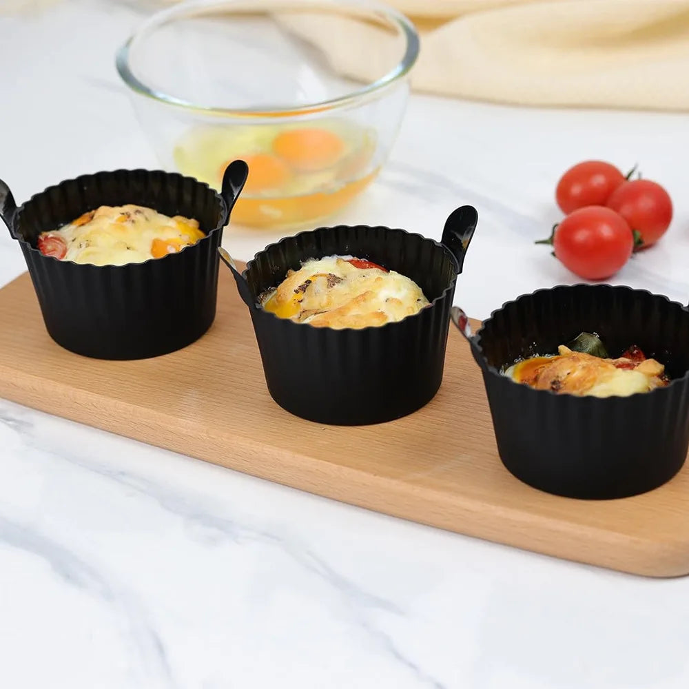 Moules silicone pour œufs et muffins — air fryer et four