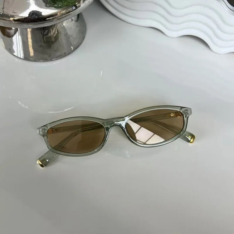 Vintage Small Frame Women's Kitten Glasses High-end Sunglasses Woman Luxury Brands Original Lunettes Femmes 802346