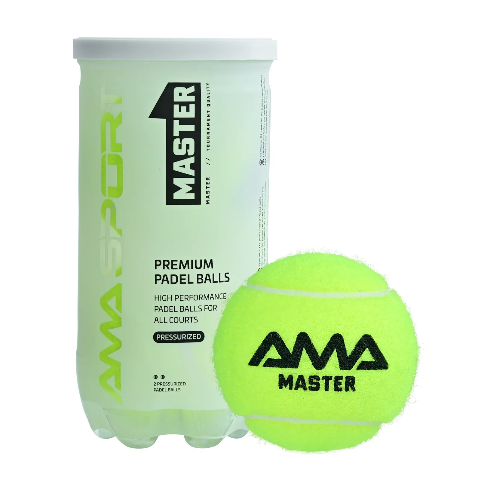 Padel Balls Pack of 3-Durable Tournament Grade Padel Balls - Optimal Bounce Padel Balls for Professional and Amateur Players