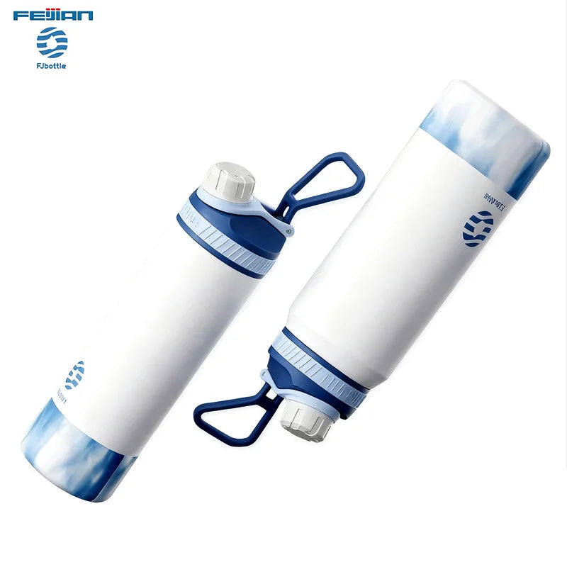 Fjbottle Thermos Cup Stainless steel Vacuum Flasks Sports Water Bottles Ice Tumbler Portable Outdoor Keep Cold Thermos  bottle