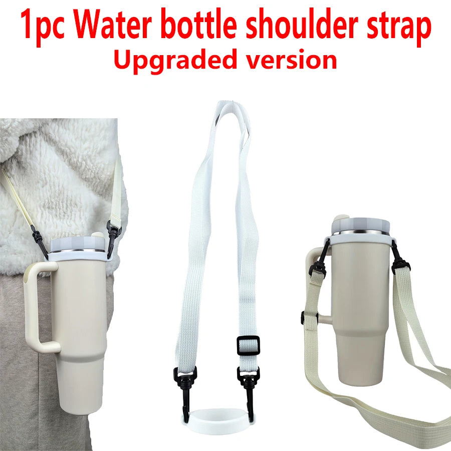 Bandoulière réglable en polyester haute qualité pour gourde, durable, compatible avec la plupart des bouteilles, idéale pour le voyage