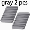 1/2 Pcs High Quality Silicone Self Draining Soap Dishes Innovative Soap Holder Saver Silicone Soap Holder Anti Slip Pad