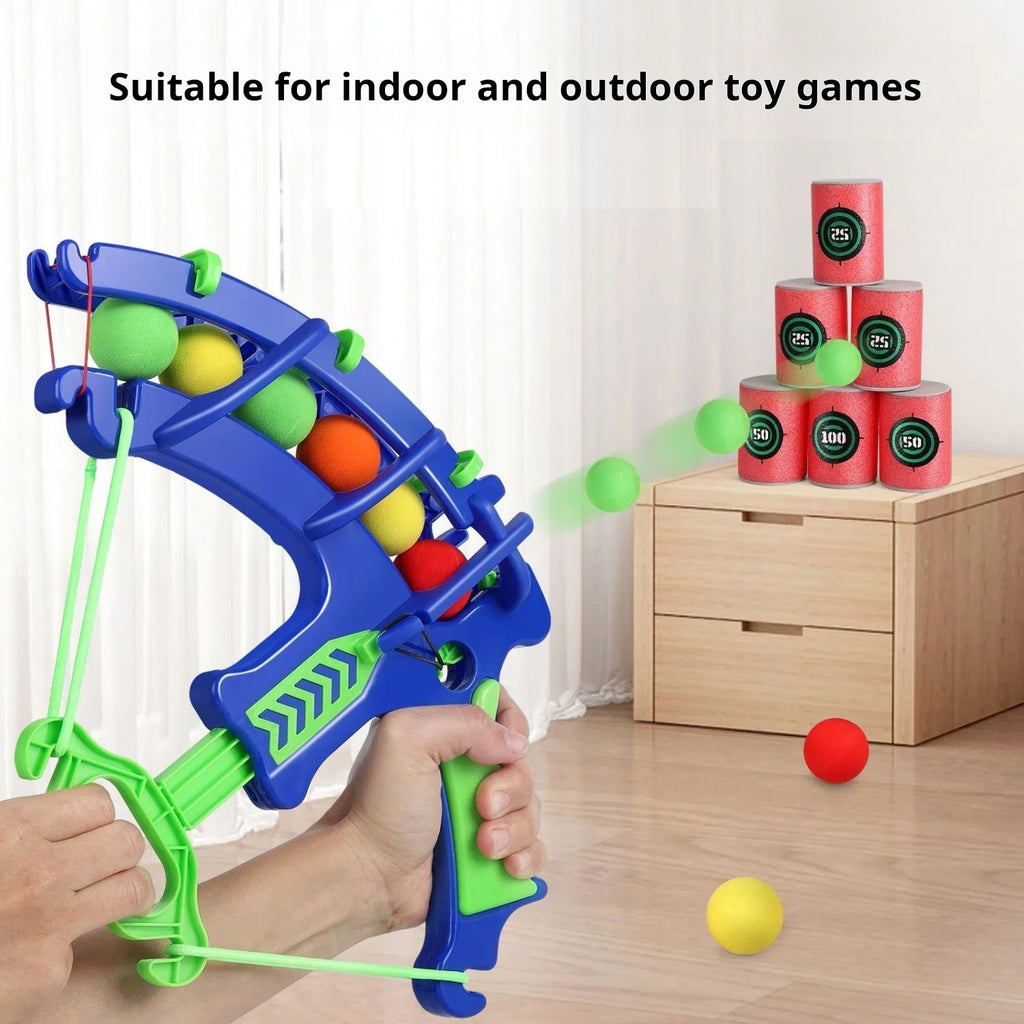 Montessori Throw Sport Slingshot Target Sticky Ball Dartboard Basketball Board Games Educational Outdoor Game Toy