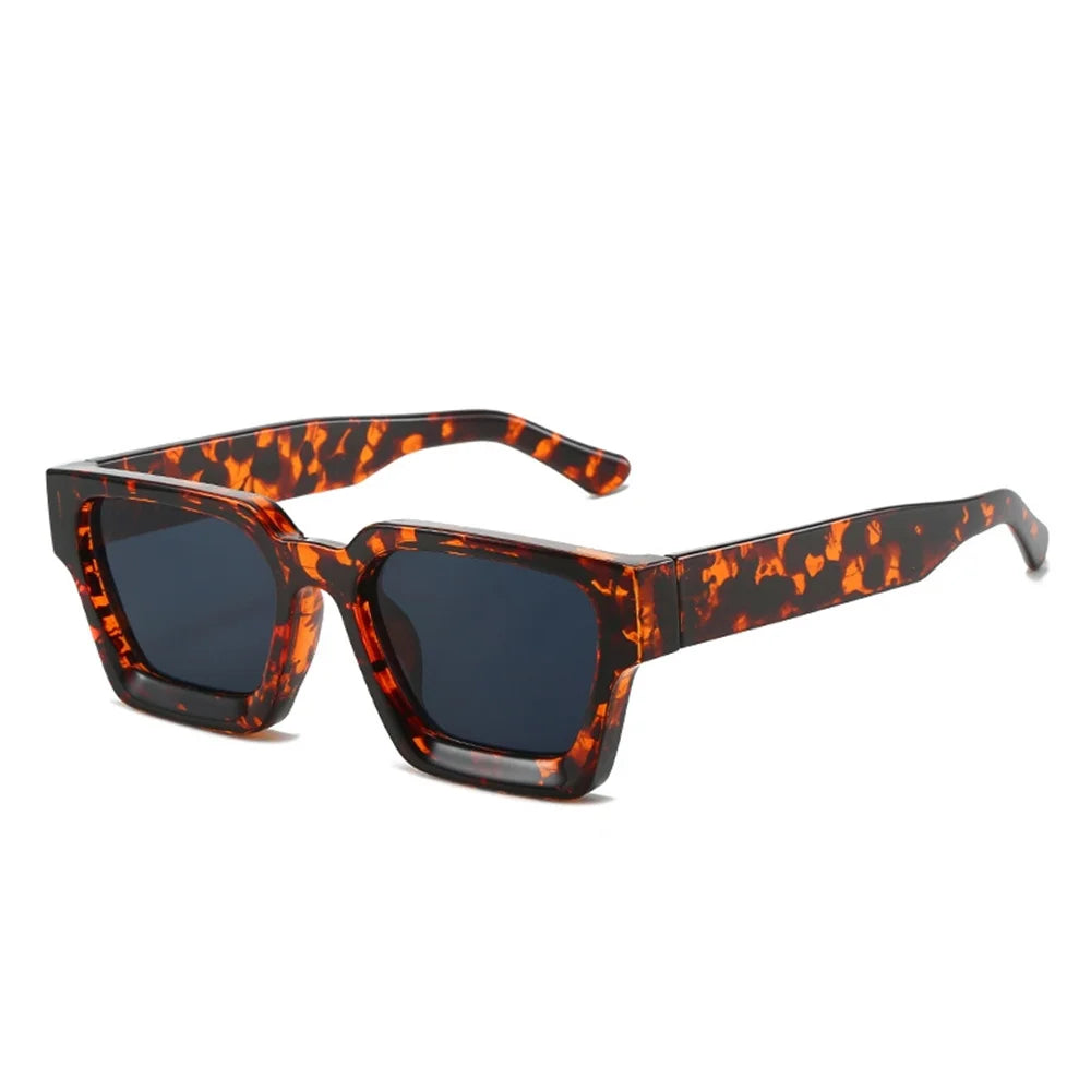 KLASSNUM Men Square Frame Sunglasses 2026 Luxury Brand Designer Sun Glasses Retro Trendy Shades UV400 Unisex Women Glasses New