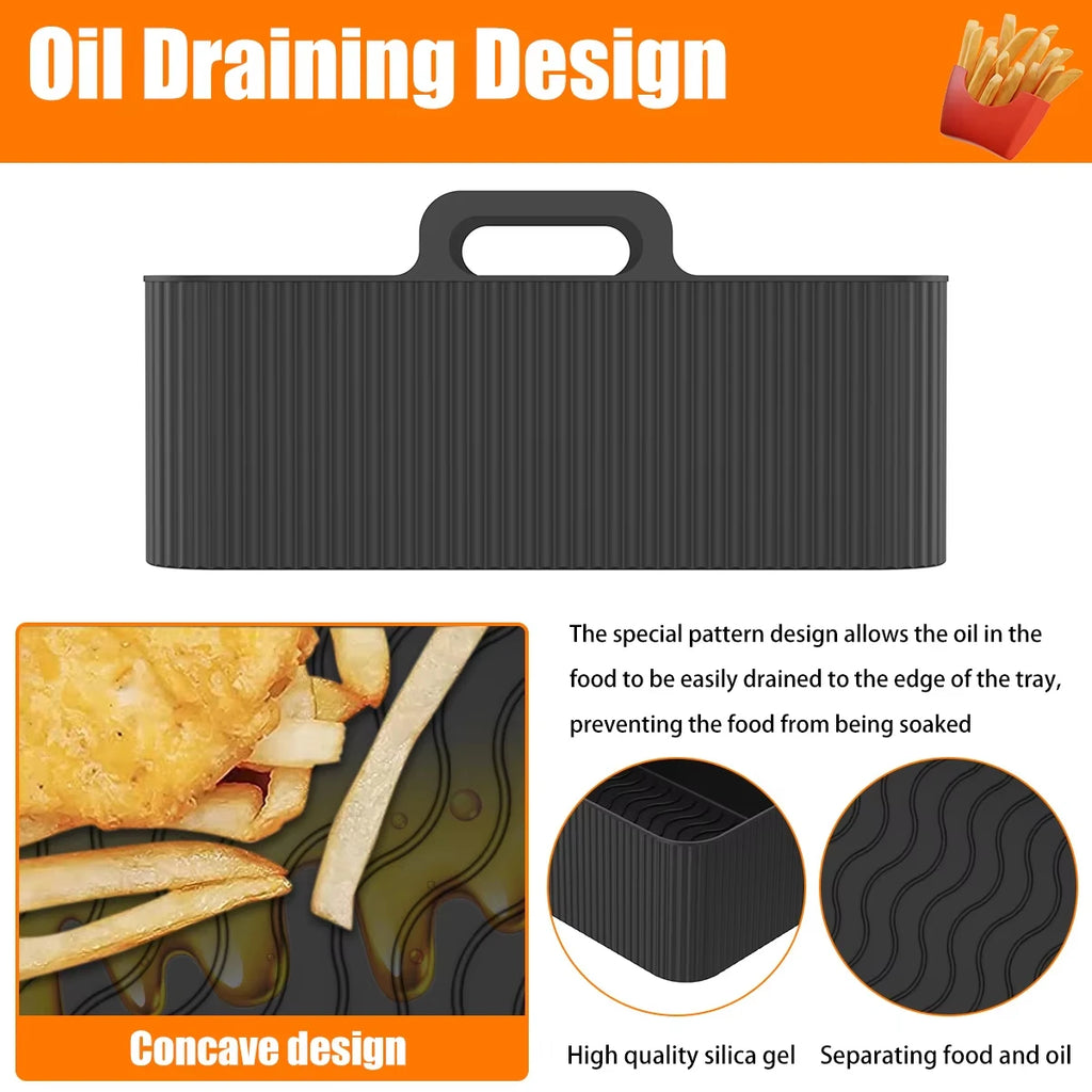 Moule silicone pour air fryer — lot de 2