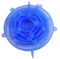 Couvercles silicone alimentaire réutilisables — lot de 6