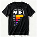 Padel Graphic Print T-shirts for Men Summer Casual Fashion High Street Comfort Punk Tops Crew Neck Short Sleeve Cotton Tees