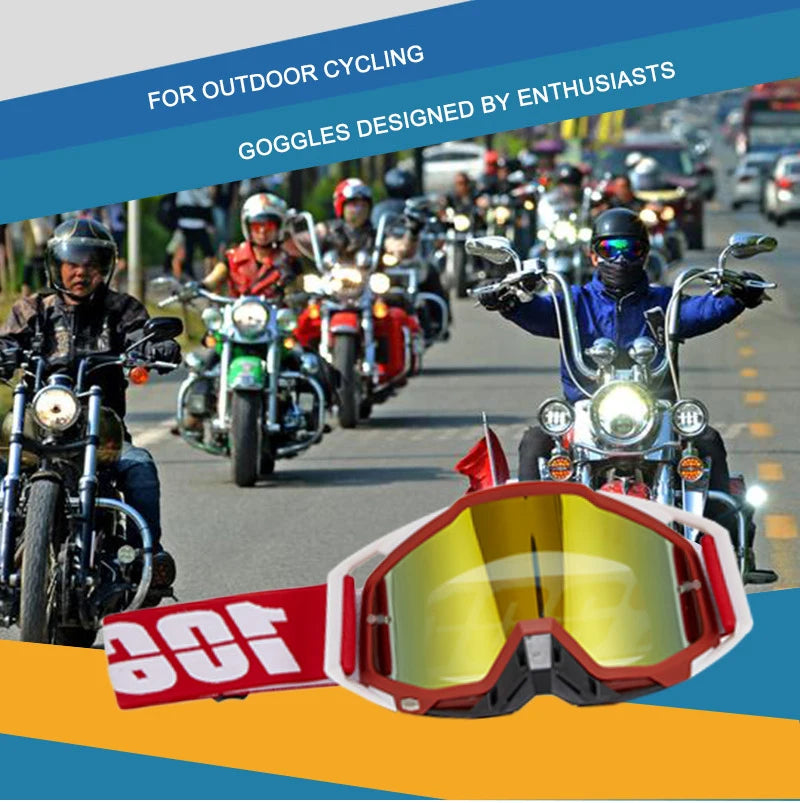Lunettes de course de motocross pour hommes, lunettes de moto, lunettes de cyclisme, nouveau,