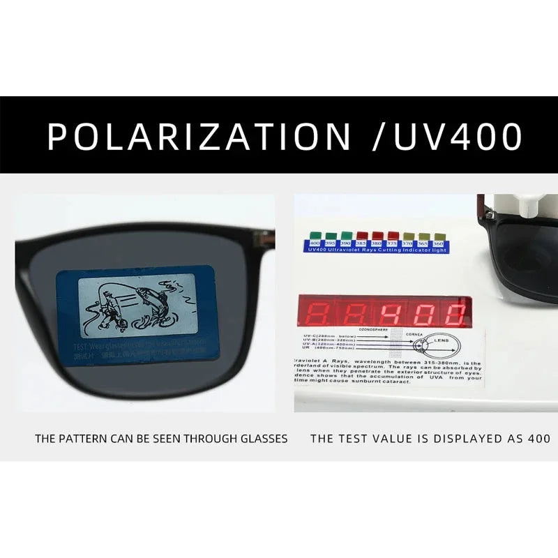 Luxury Square Vintage Polarized Cycling Sunglasses Men Women Fashion Travel Driving Fishing Sun Glasses Male Eyewear UV400