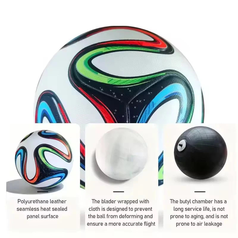 Football for Men and Women 2014 Match Size 5 Pu Adult Futebol Outdoor Sports Training Ball Professional Thickened Team Soccer