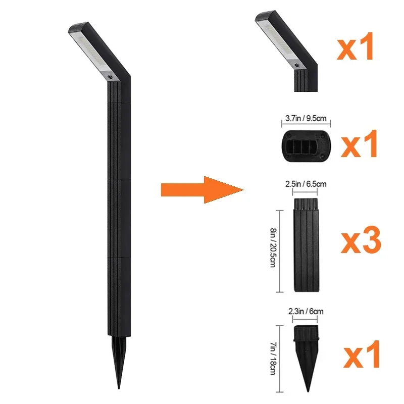 Solar Pathway Lights Outdoor Bright Solar Light IP65Waterproof Solar Powered Garden Lamp for Outside Walkway Patio Path Driveway
