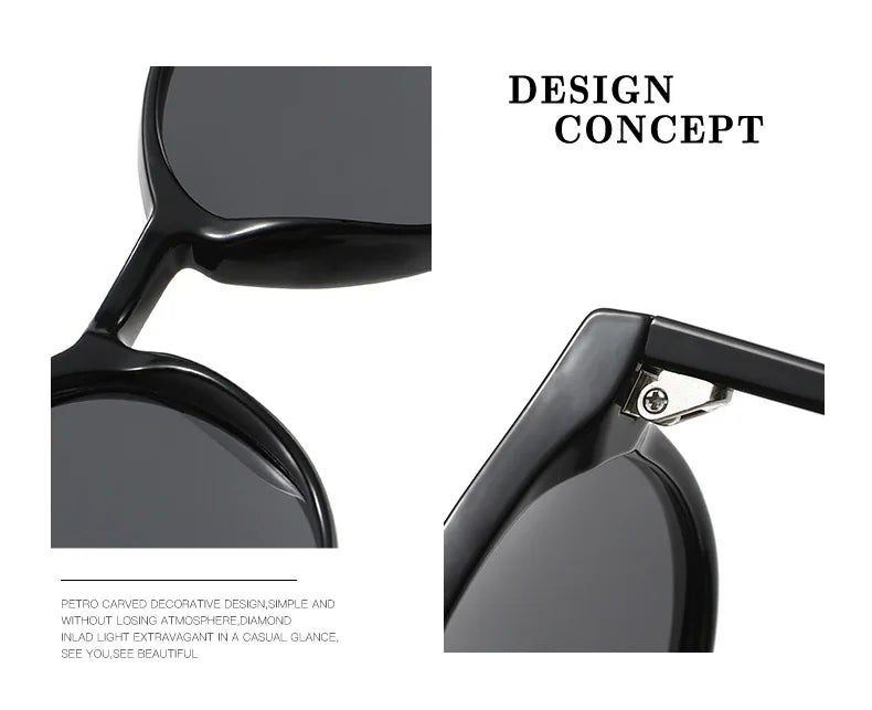 Retro Round Polarized Sunglasses Men Women Classic Leopard Frame Sun Glasses Fashion Black Driving Male Female Goggles UV400