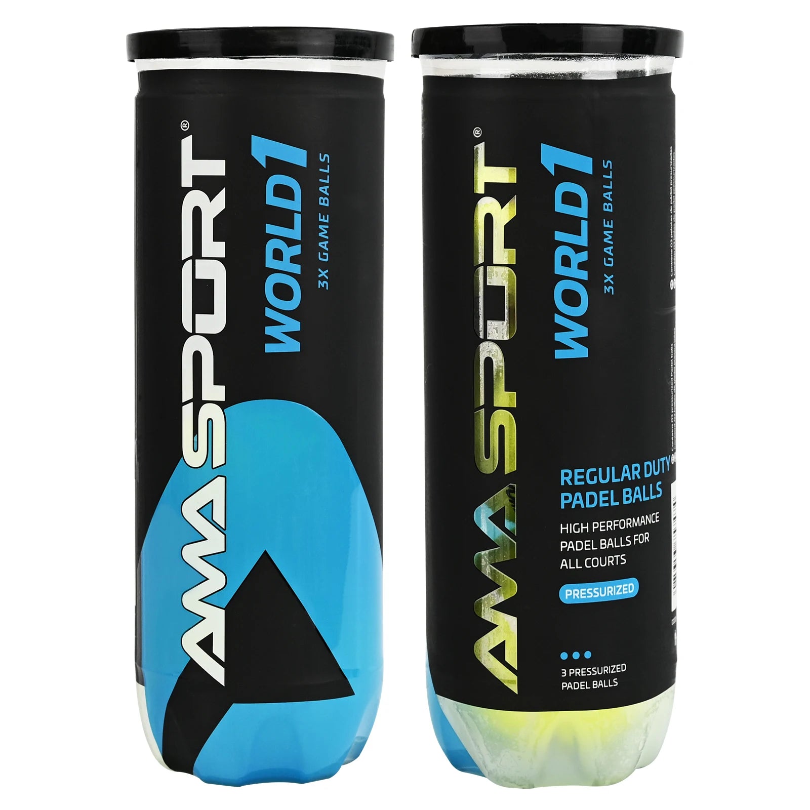 AMASPORT Professional Tennis  Padel Paddle Training Ball 3Pcs Match Balls High Elasticity Resistant Durable Excesice