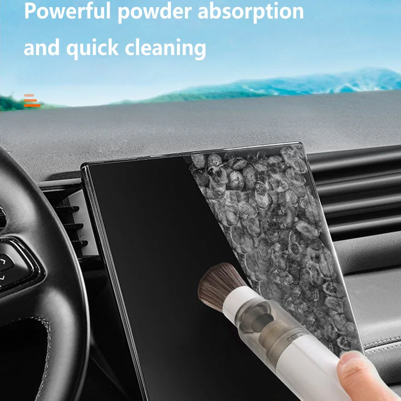 Portable Mini Handheld Vacuum Cleaner 3-in-1 Suction/Blow/Water Absorption Strong Suction for Car Coffee Powder Desktop Cleaning