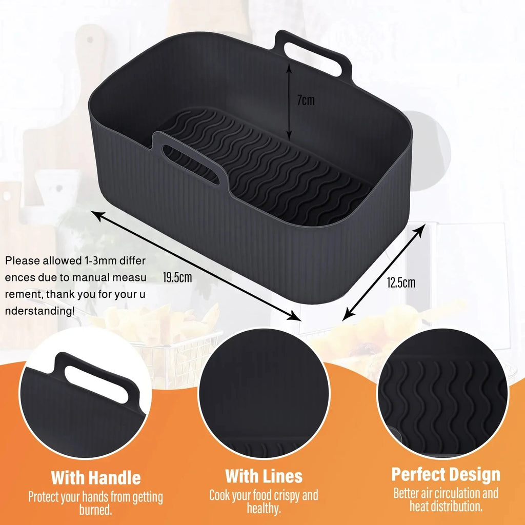 Moule silicone pour air fryer — lot de 2