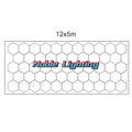 4x8M Garage Barbershop Gym Led Ceiling Light Hexagon Light 110V-240V Honeycomb Led Customized for Auto Car Detailing Workshop