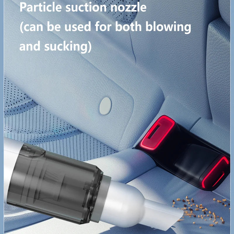 Portable Mini Handheld Vacuum Cleaner 3-in-1 Suction/Blow/Water Absorption Strong Suction for Car Coffee Powder Desktop Cleaning