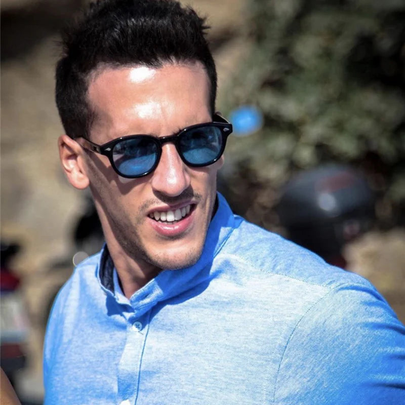 Lemtosh Sunglasses Man Johnny Depp Polarized Sun Glasses Woman Luxury Brand Vintage Acetate Frame Driver's Shade