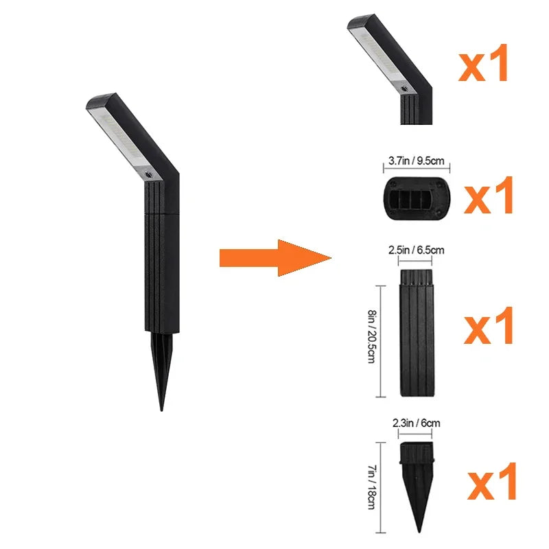 Solar Pathway Lights Outdoor Bright Solar Light IP65Waterproof Solar Powered Garden Lamp for Outside Walkway Patio Path Driveway