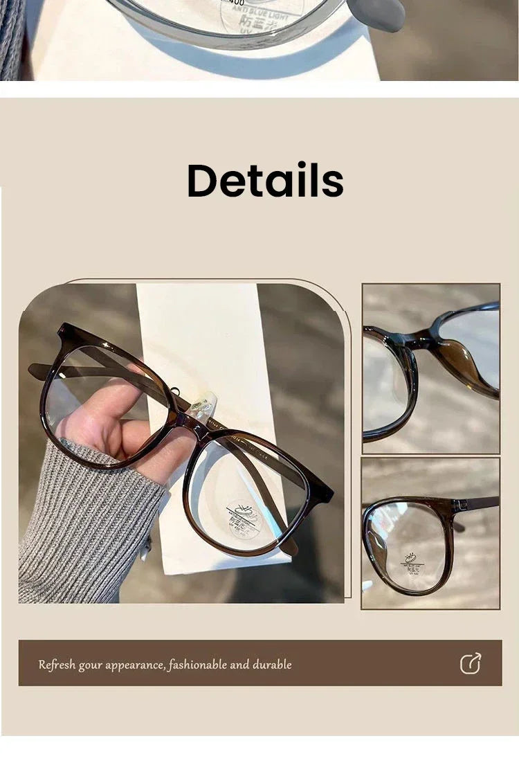 Ultralight Women Short-sighted Eyewear Unisex Round Myopia Glasses Blue Light Minus Diopter Eyeglasses Retro Clear Lens Glasses